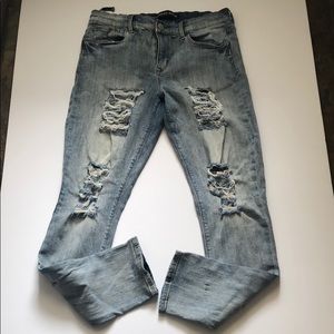 Express ripped/frayed jeans